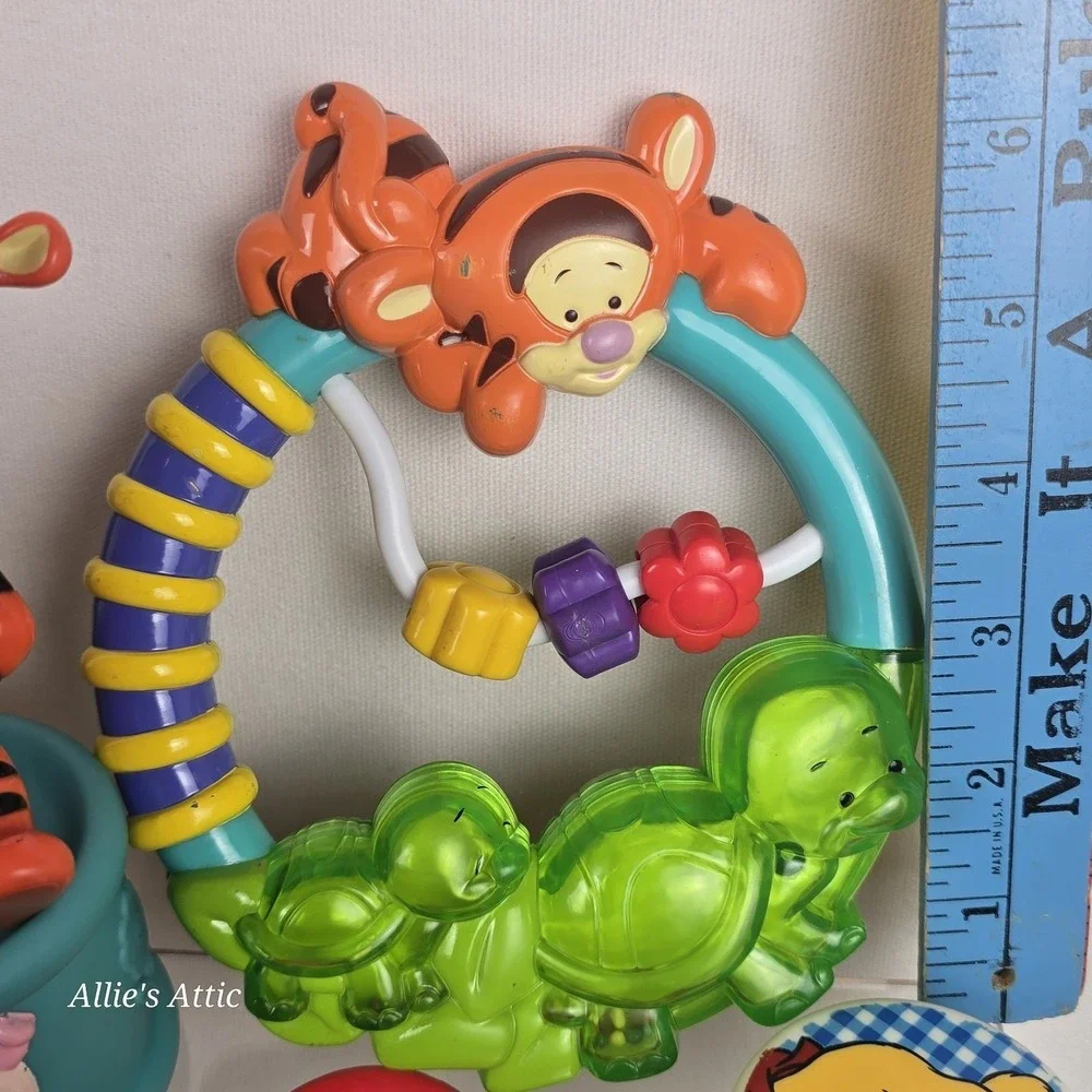 Winnie The Pooh Baby Toy Lot Honeypot Playset Building Blocks Rattle Figures